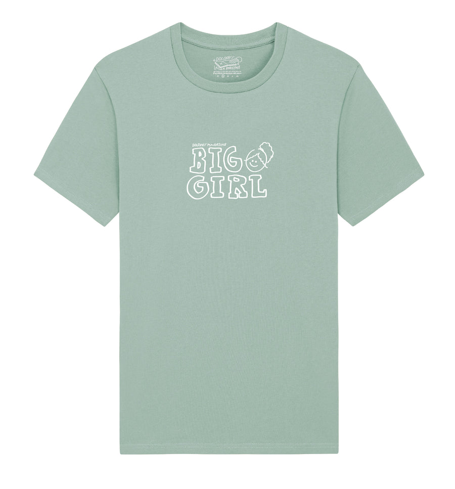 BIG GIRL TEE SERENE MINT - Dolores Magazine x Laser Barcelona
