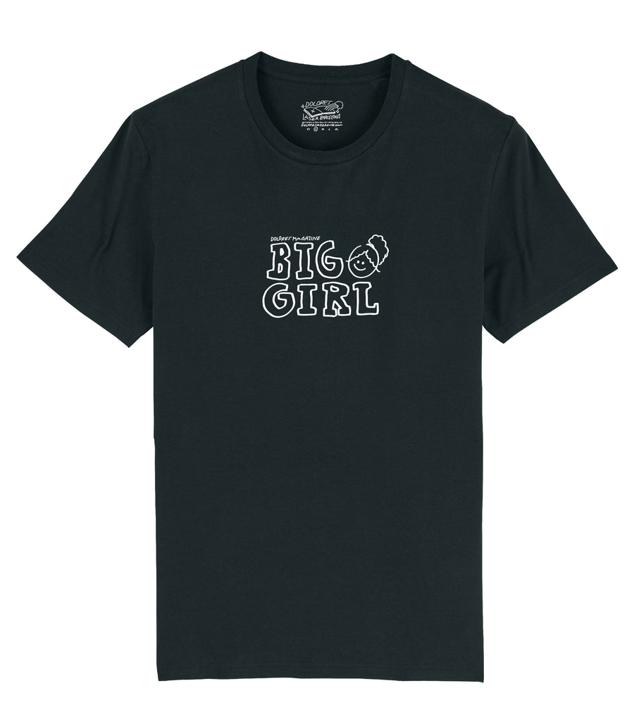 BIG GIRL TEE BLACK - Dolores Magazine x Laser Barcelona
